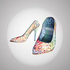 Foto auf Alu-Dibond High heel women shoes © monami88