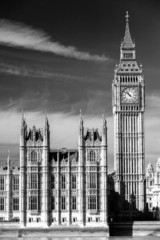 Fototapeta premium Big Ben, House of Parliament i Westminster Bridge