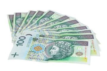Polish banknotes of 100 PLN