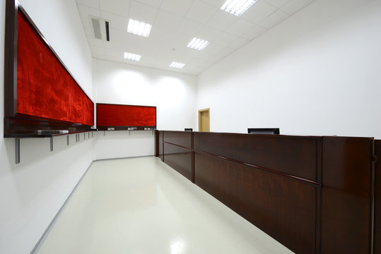 Empty reception room interior