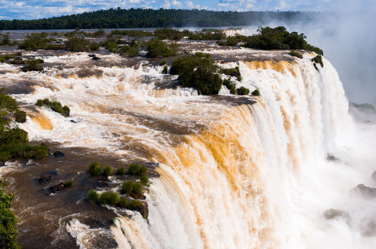 Beautiful Iguassu Falls in Brazil