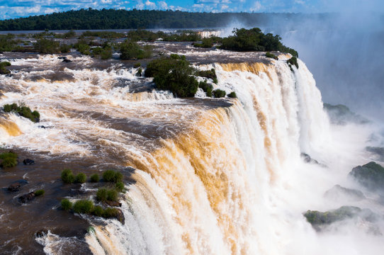 Beautiful Iguazu Falls in Brazil