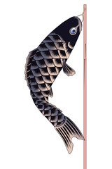 Fototapeta premium 歌川広重 水道橋駿河台 鯉のぼりのイメージ