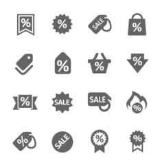 Discount tags icons