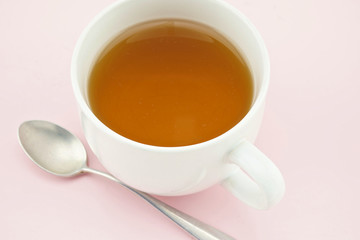 Tea in white cup