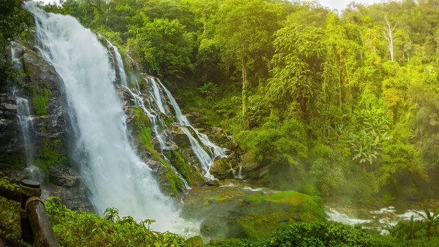 Wachirathan Waterfall. Thailand, Chang Mai