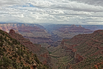 Fototapeta na wymiar AZ-Grand Canyon- S Rim-Bright Angel Trail