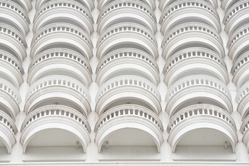Abstract photo  balconies of the state tower, Bangkok, Thailand