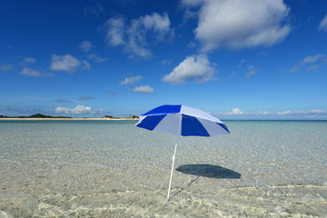 真夏の南国の美しいビーチ