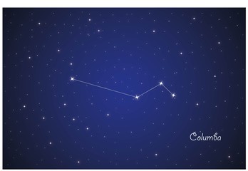 Obraz na płótnie Canvas Constellation Columba