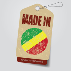 Made in  Congo  . Tag .