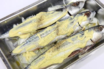maquereaux au vin blanc et moutarde