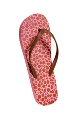 Beach flip flops - Brown-pink leopard