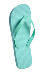 Turquoise flip flops