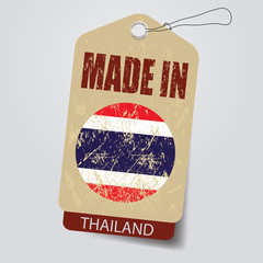 Made in   Thailand . Tag .