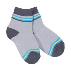 Striped socks isolated on white