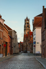 old town and Sint Salvatorskathedraal, Bruges