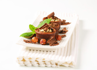 Mini chocolate hazelnut cakes