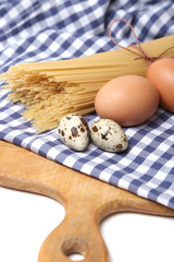 Fototapeta na wymiar spaghetti with eggs