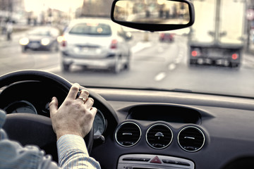 Traffic in the city