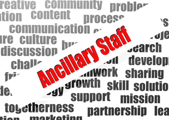 Ancillary staff word cloud