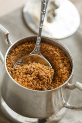 Muscovado or Mascobado sugar cane