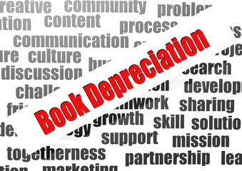 Book depreciation word cloud