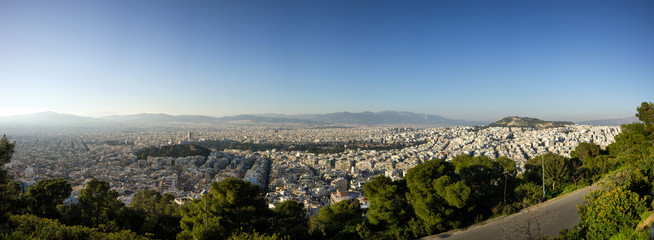 Obraz na płótnie Canvas Athens panoramic view
