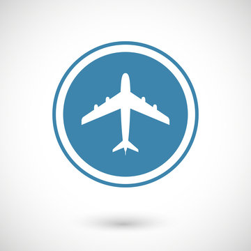 Plane and travel icon