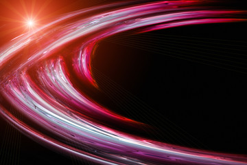 futuristic wave background design with lights