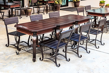 Dining Table and Chairs in Outdoors