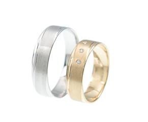 White gold wedding rings