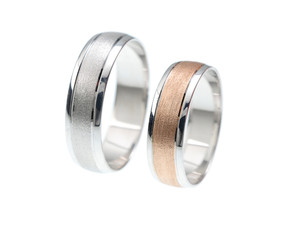 White gold wedding rings