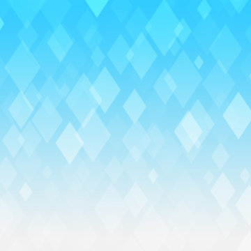 Abstract blue gradient rhombus background