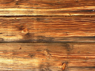 Naklejka premium Teilansicht einer Almhüttenwand