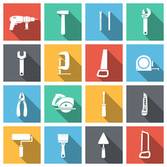 Tools Flat Icons Set