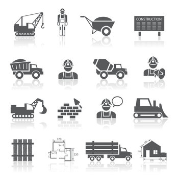 Construction pictograms collection