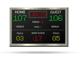Scoreboard, Vector Illustration