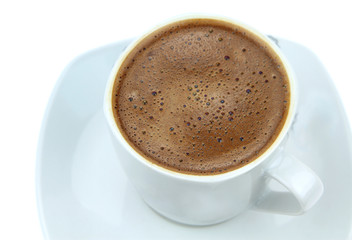 Foamy Turkish coffee