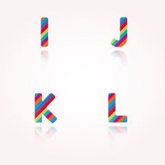 Obraz premium color alphabet letters