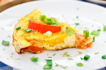 Omelette with vegetables