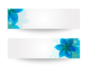 banner with flowers