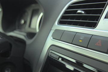 Electronic defroster of rear window in car.