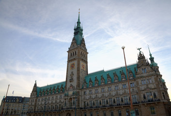 Fototapeta na wymiar City Hall of Hamburg, Germany
