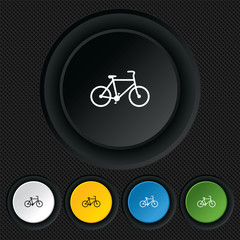 Bicycle sign icon. Eco delivery.