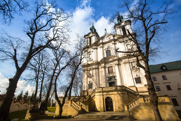 Fototapeta na wymiar Church of St. Stanislaus Bishop in Krakow, Poland.