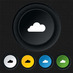 Cloud sign icon. Data storage symbol.