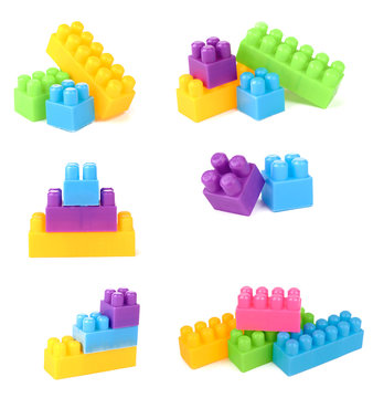 plastic  blocks