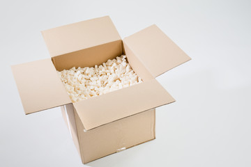 Open Brown Carton Box