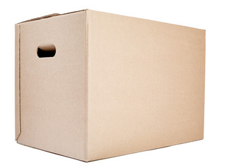 Moving or Storage Box on White